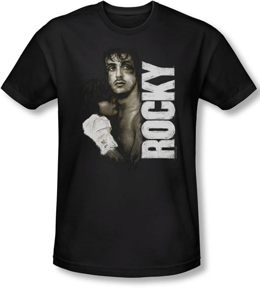 Rocky Mens Painted Rocky TShirt In Black, XXLarge, Black Amazon