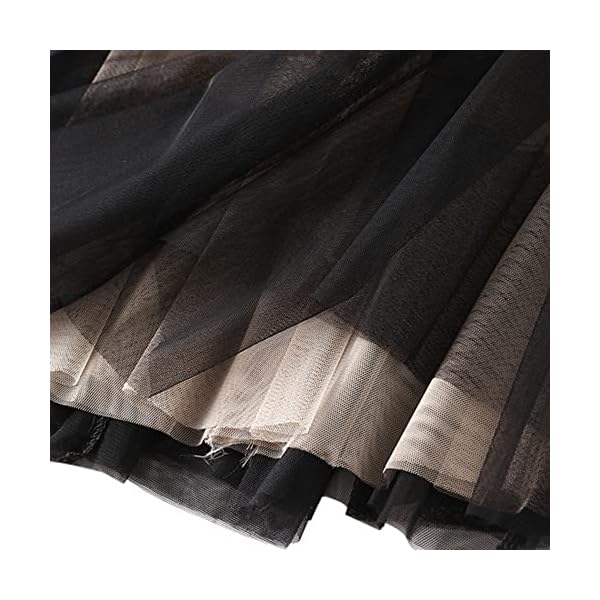 Dirholl women's a-line fairy elastic waist tulle midi skirt - image 5