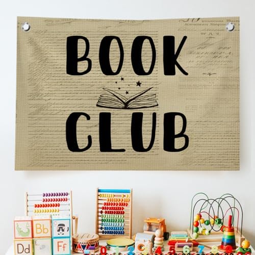 2-Piece Book Club Banner - 4.92 Ft Library Garland For Reading Parties & Book Lovers