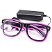 Produktbild SOLMORE EL Wire Drahtbrille Leuchten Brille LED Leucht Sonnenbrille Partybrille mit Batterie Box Lila