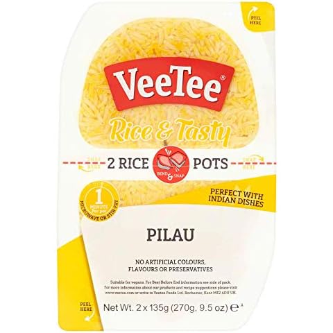 Veetee Pilau Rice Duo Pots, 2 x 135g Cover