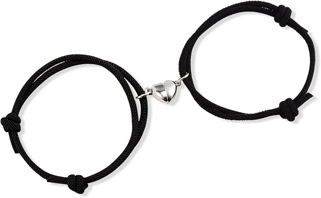 Cheerslife Sun Moon Bracelets, Key Lock Magnetic Heart Bracelet Couple Jewelry Gifts for Women Men Girlfriend Boyfriend Best Friend BFF Sister Valentines Day