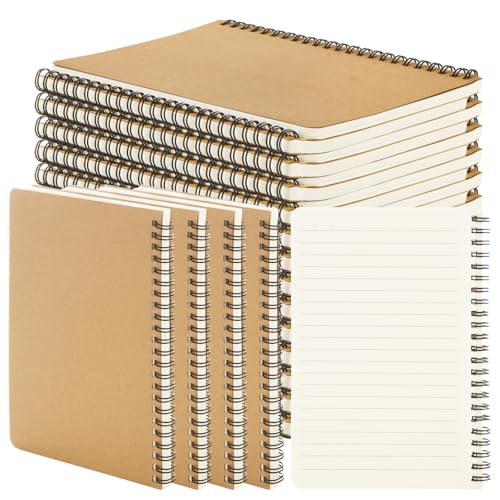 Carnet de notes A5 couverture kraft rigide pour école et entreprise