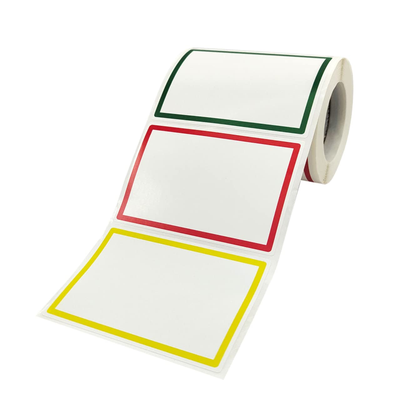 OHPHCALL 1Roll Blank Name Tag Stickers Self Adhesive Name Labels for Projects for School Office Home Organization and Crafting