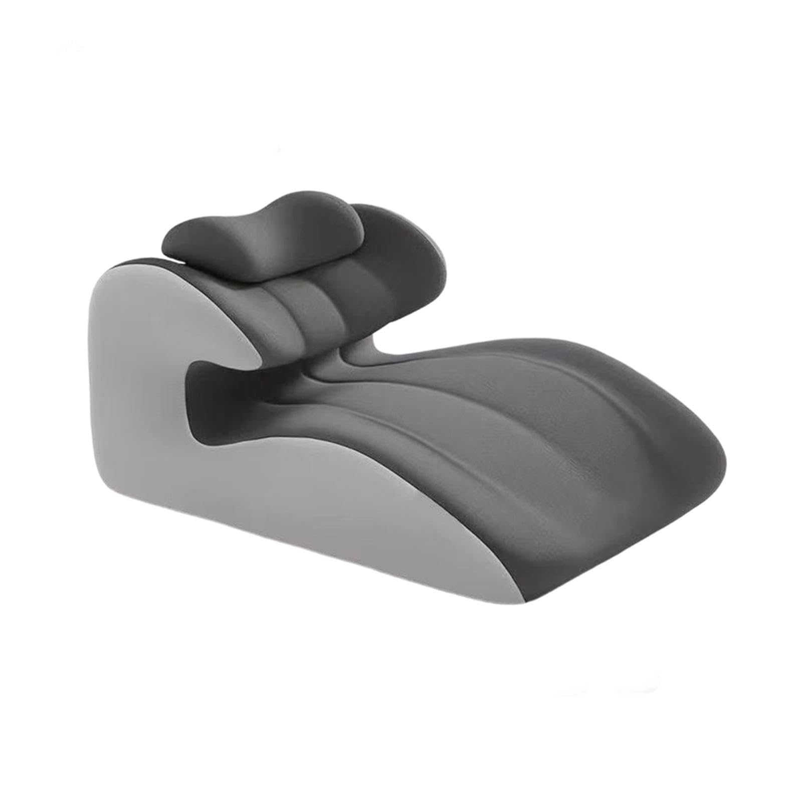Almohada para Piernas, Cojín para Tumbarse en La Cama, Moderno, para Hombres Y Mujeres, Reposapiés, Elevador, Versátil, para Cuello, Piernas Y, Gris Claro Y Oscuro, tal como se describe