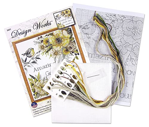 Image of Design Works Crafts, Amazing Grace Counted Cross Stitch Kit