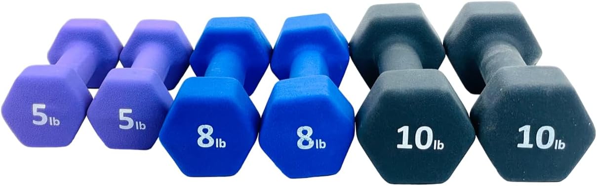 Neoprene Coated Dumbbell Hand Weight Set