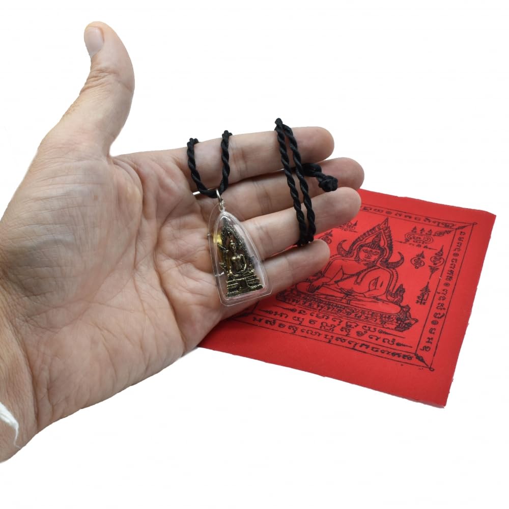 BDM - Collar de Phra Buddha Chinnarat: Amuleto Budista de Tailandia para Protección y Equilibrio Emocional