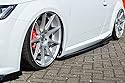 Schwarz glänzend Performance Seitenschweller Addons Blades/Diffusoren/Schwellerabdeckungen mit Flügel für Audi TT S-Line TTS 8S 2014–2018 Schwarz glänzend Performance Seitenschweller Addons Blades/Diffusoren/Schwellerabdeckungen mit Flügel für Audi TT S-Line TTS 8S 2014–2018