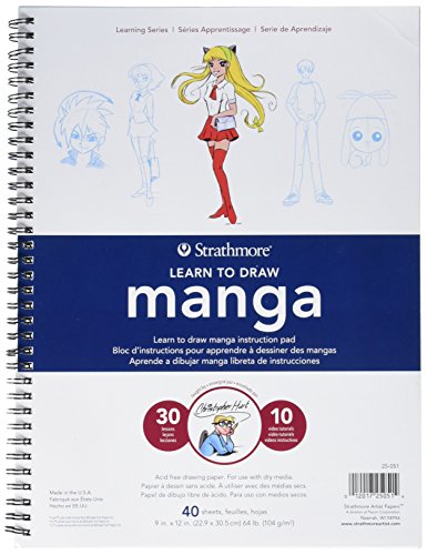 Strathmore (25-051 200 Learning Series Drawing Manga Pad, White