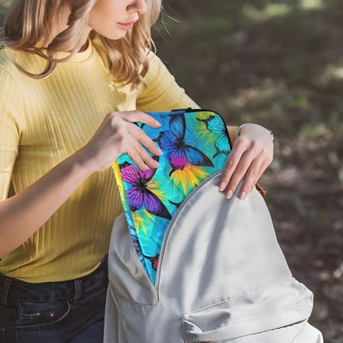 Funda para portátil Butterfly azul y púrpura 13-14 pulgadas miniatura 6