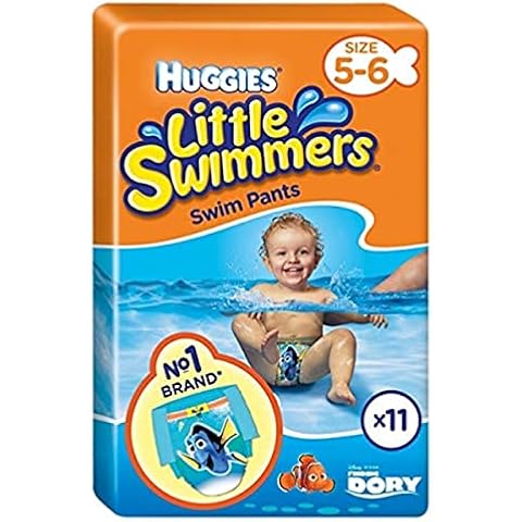 Huggies - Huggies Little Swimmers (Größe 5 - 6) Einweg -Schwimmwindeln für (12 - 18 Kg) Babys - 11 Stücke Cover