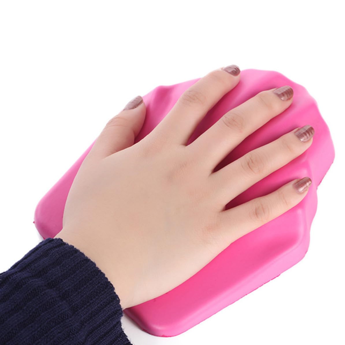 VILLCASE Portable Nail Art Hand Rest Cushion Made of Rubber Environmental-friendly Material Ease Hand Pressure Feature for Salon Use and Beginners