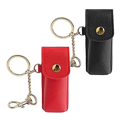 Portarossetto, porta balsamo labbra in ecopelle, con specchietto e ane – HZ Market