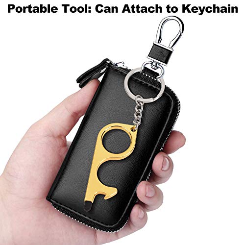 Browill Portable Door Opener Tool & No Touch Hand Tool With Key Ring, All Avoiding Germs by Working on Touchscreens & Signature pads, Carrying shopping bags (4)
