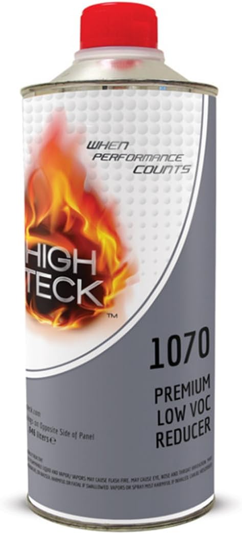 High Teck Products 1070-4 Premium Low VOC Reducer, 1 qt, Liquid, 2.8 lb/gal