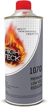High Teck Products 1070-4 Premium Low VOC Reducer, 1 qt, Liquid, 2.8 lb/gal