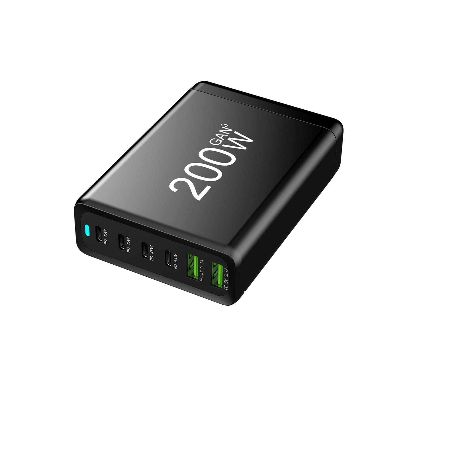 Ładowarka 100 W 120 W 200 W 6 portów USB typu C Ładowarka PD Szybkie ładowanie 3.0 Szybka ładowarka USB typu C Ładowarka USB do telefonu komórkowego,Bezpieczny i Wydajny