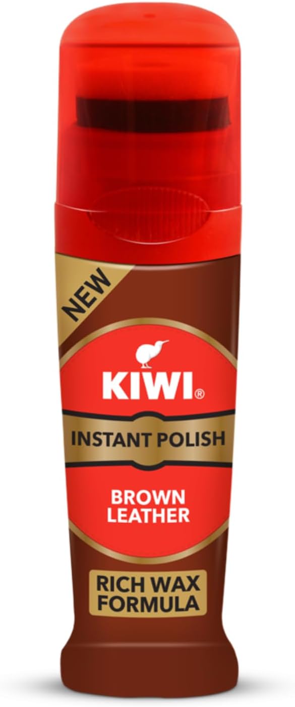 Kiwi Instant Polish - Brown Leather 75ml