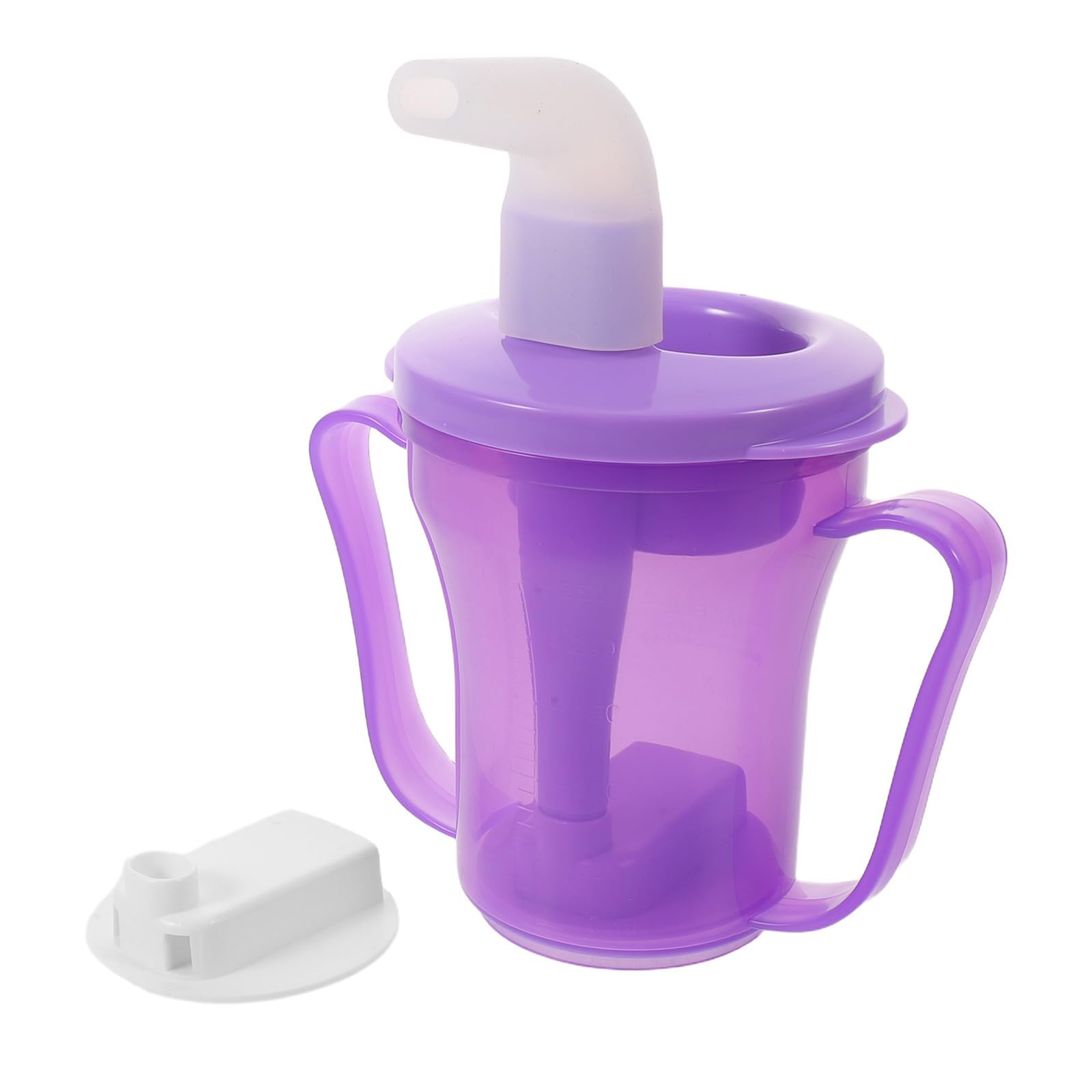 GALPADA Anti Erstickungs Trinkbecher aus Kunststoff 8,45oz für Senioren und Schlaganfallpatienten mit Griff Auslaufsicher und Geeignet für Bettpflege