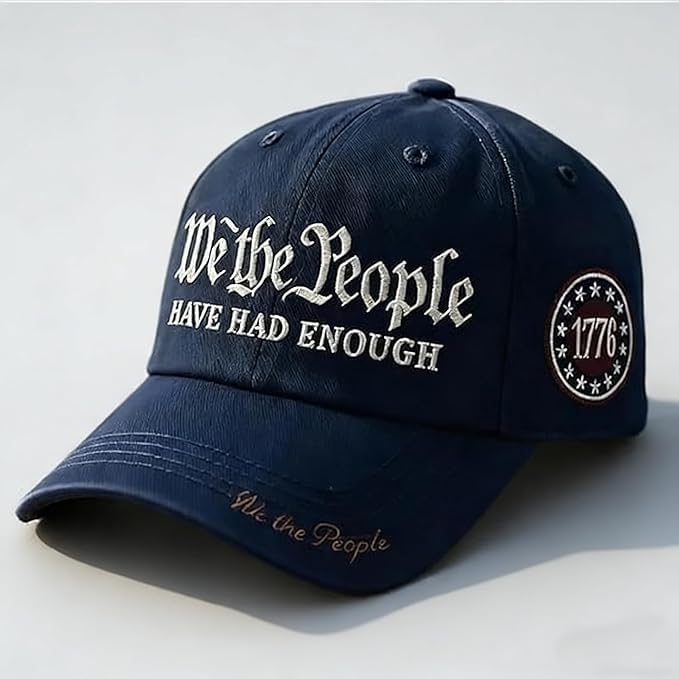 We The People Hat, We The People Have Had Enough Hat for Men, Adjustable Retro 250th Anniversary USA Baseball Cap - Image 7