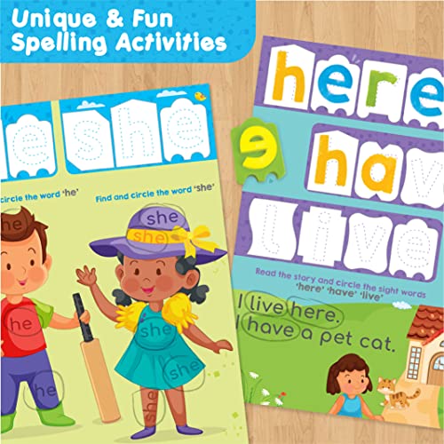 Image of Imagimake Learn To Spell-Preschool Learning Activities-Includes Sight Words, CVC letters, Phonics Books for Beginners-Educational Toys for 3 Year Old-Montessori Toys for Toddlers for Age 3, 4, 5 Years