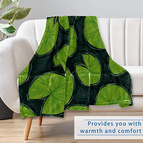 Couverture chaude feuilles de lotus contre le froid au lit et canapé - 7