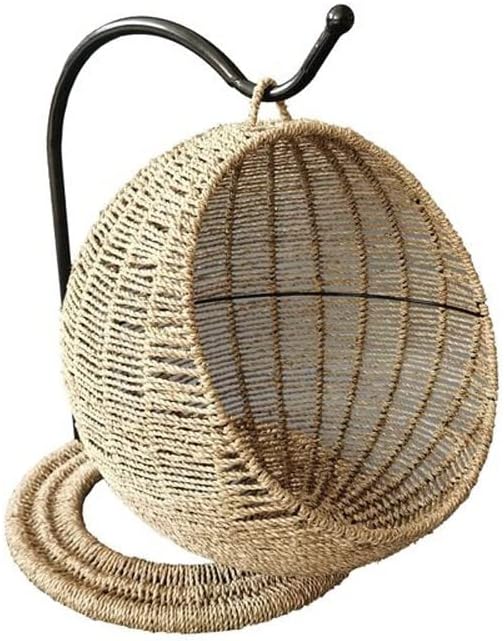 Pet Litter Cat Villa Layer Round Vine Nest Hanging Basket Dog Kennel Supplies image 5