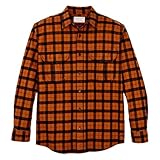 Filson Men's Alaskan Guide Shirt, Pecan/Black Plaid (US, Alpha, X-Large, Regular, Regular, Pecan/Black Plaid)