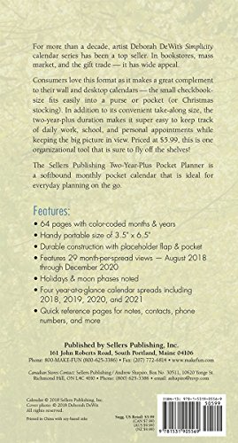 Simplicity Two Year Plus 2019 Pocket Planner – vue 2
