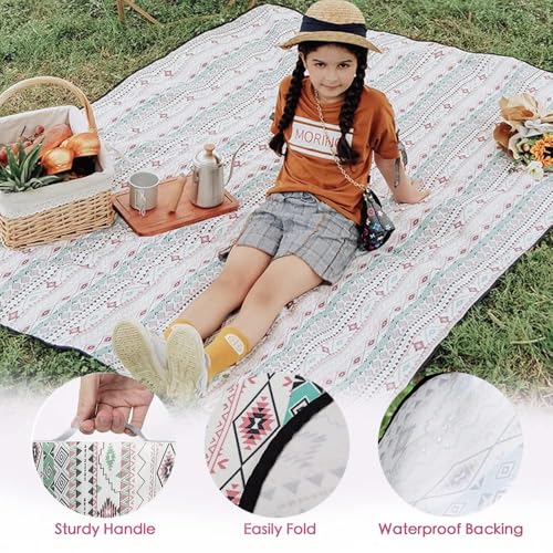 Image of FDSHIP Oligitdi Outdoor Foldable Beach Picnic Mat /Camping mat (Beige)
