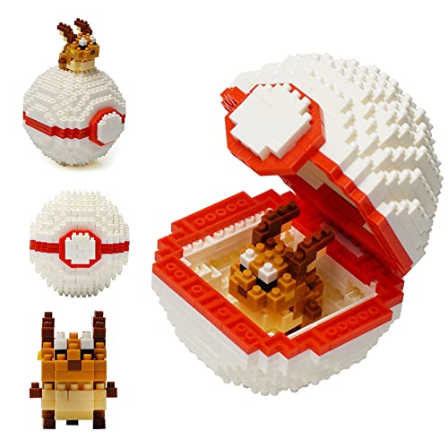 Mini Konstruktionsspielzeug,Bausteine Modell, 441 Stück Pokebälle Blöcke Spielzeug, 3D Lernspielzeug, Pädagogisches…
