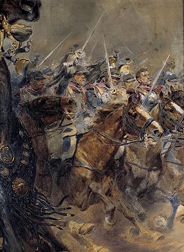 Impression sur toile de la peinture moderne de la dernière charge du général Lasalle 60x90