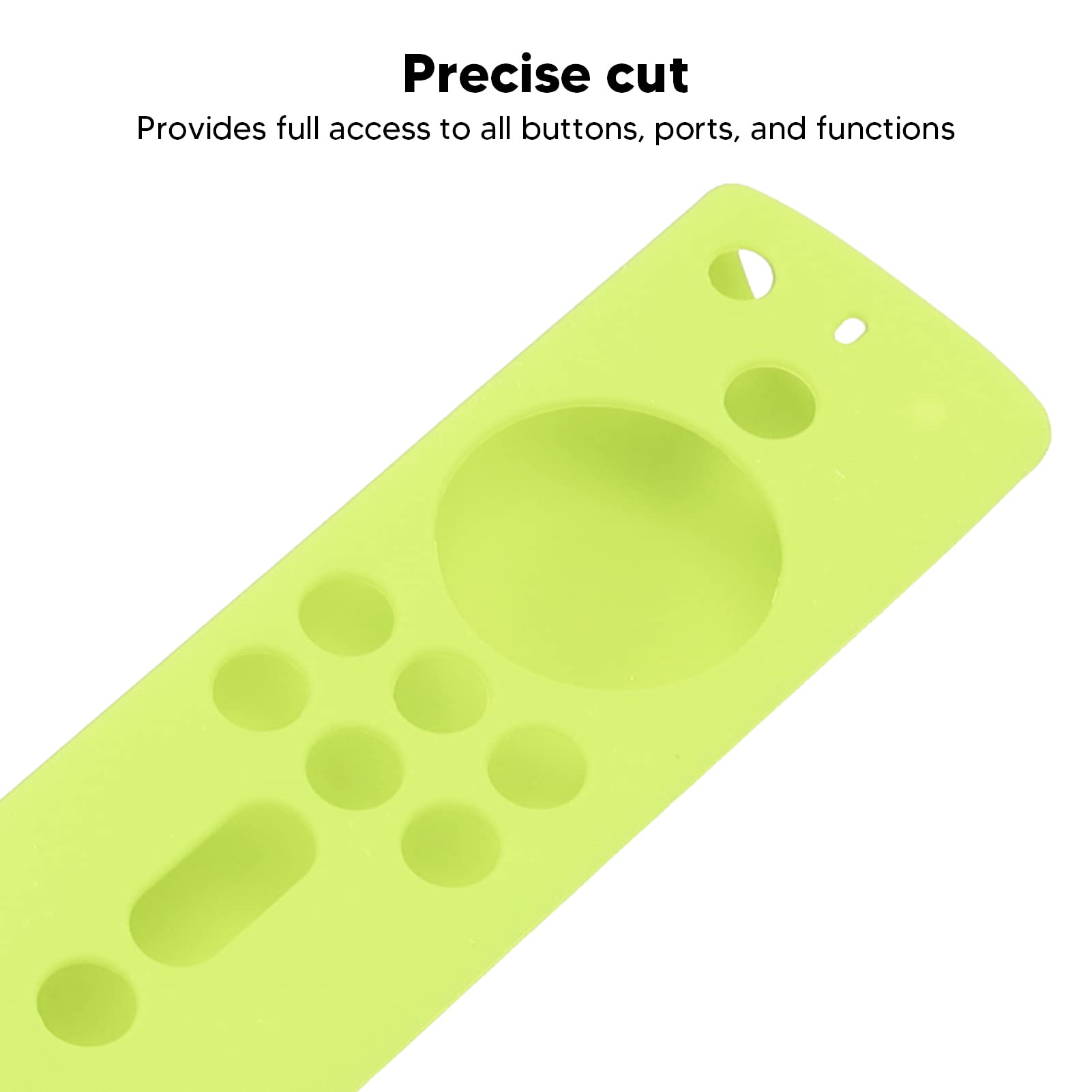 Funda Protectora de Silicona para Fire TV Stick 4K 2018, Protector Antideslizante a Prueba de Golpes con Control Remoto (Verde Fluorescente)