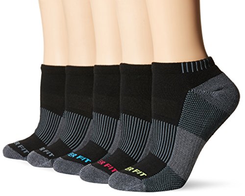 Copper Fit Women's Performance Sport Cushion Low Cut Ankle Socks (5 pair) Shoe Size 6-10