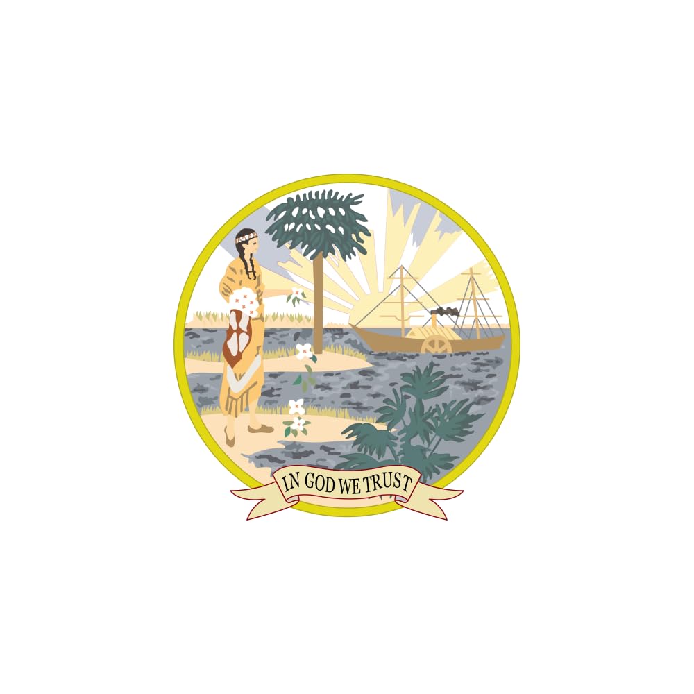 Drapeau Florida 1868-1900 de collection aux finitions haut de gamme