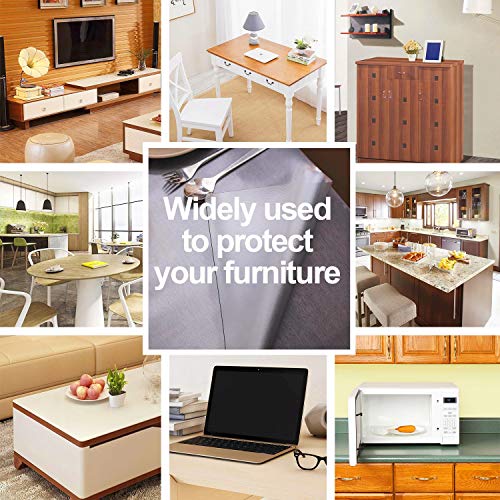 VALLEY TREE 35x48 inch 1.5 mm Thick PVC Frosted Desk Protector, Non Slip Soft Glass Table Pads,Waterproof Table Protector for Dining Table or Office Desk,Customizable Size - Thumbnail 6