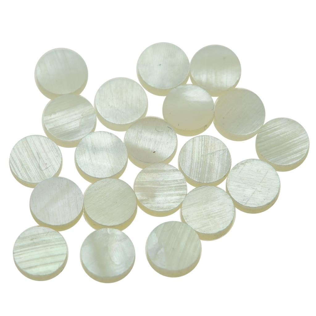 ROZILO 20pcs 4x2mm Natural White Mother of Pearl Shell Inlay Fingerboard Fretboard Dots For Guitar Bass Ukulele