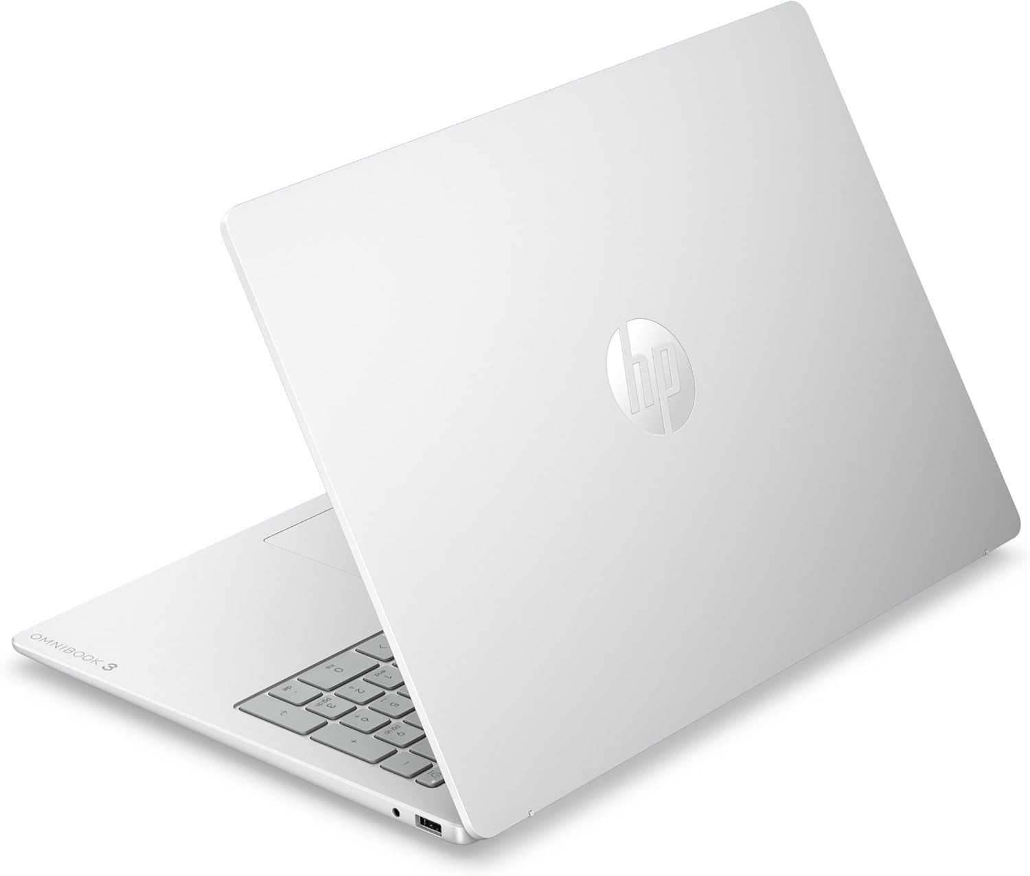 HP OmniBook 3 16-by0000sf Ordinateur Portable 16" 2K IPS, PC Portable (AMD Ryzen 5 40, RAM 16 Go, SSD 512 Go, AMD Radeon 610M Graphics, Windows 11), Laptop Argent, Clavier AZERTY