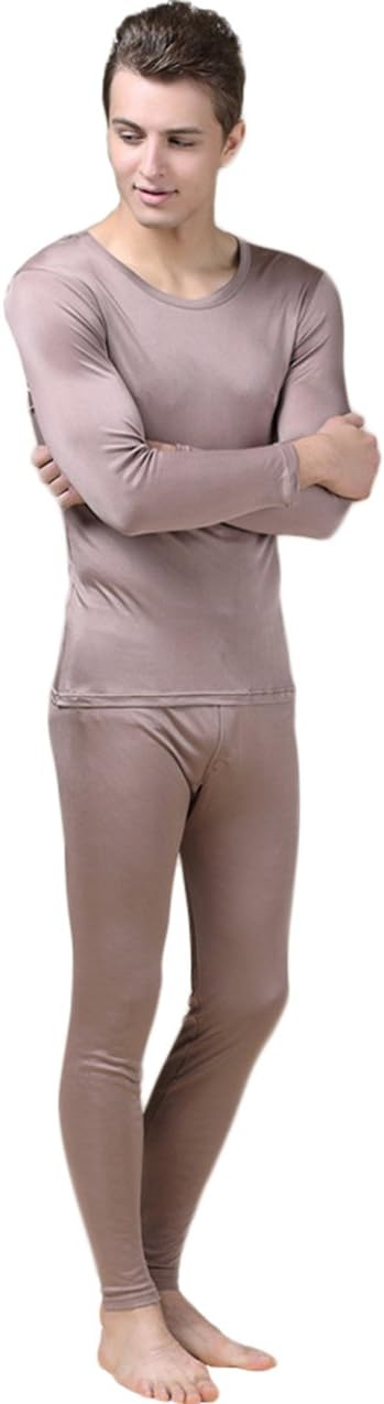 Alexander Men's Pure Mulberry Silk Knitted Thermal Underwear Sets