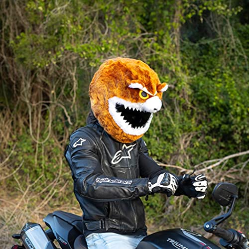 Moto Loot Helmet Cover for Motorcycle Helmet, Fun Rides and Gifts (Cover Only. Helmet Not Included) - Angry Teddy - Thumbnail 4