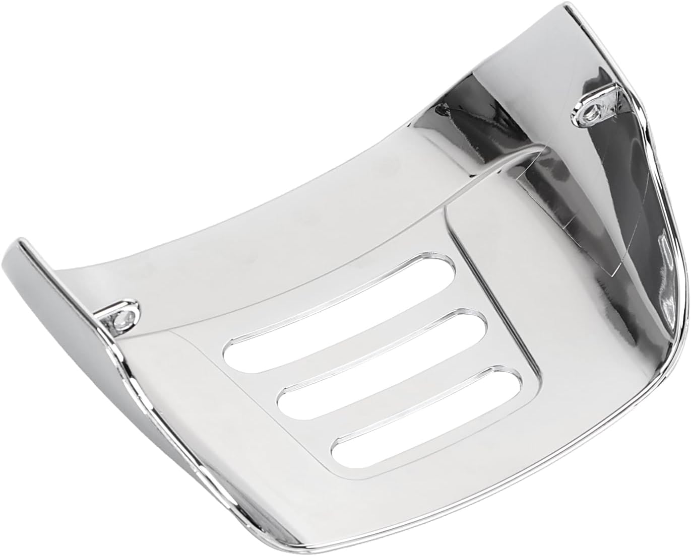 Chrome Motorcycle Taillight Cover Slotted Rear Tail Light Visor Cover for Harley Dyna Low Rider Softail Fat Boy Sportster Road King Electra Glide Street Glide 1973-2023