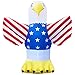 Holidayana 4th of July 8 ft Bald Eagle Inflatable - Fourth of July Inflatable Outdoor Decoration, Independence Day Inflatable USA Flag Eagle Yard Decor, Bright Lights, Built-in Fan, Included Stakes