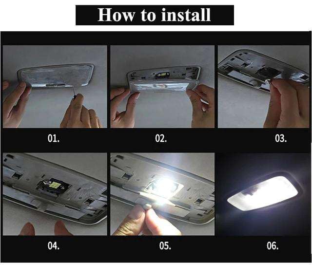 Kit de Luz Interior LED 9 Piezas para Suzuki Swift 2017-2023 miniatura 6