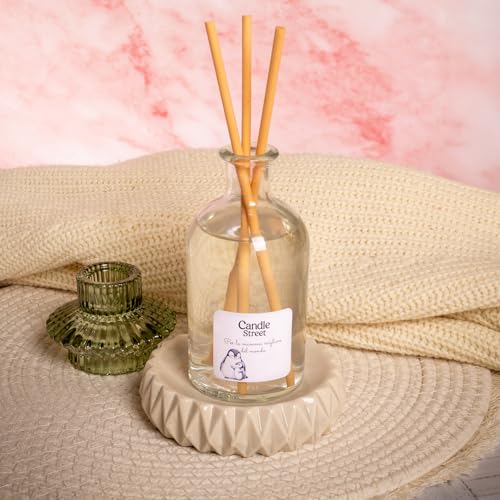 Ambientador de almendra y talco premium Per Te, difusor de diseño italiano con base natural 3