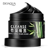 BIOAQUA Activated Carbon Purifying Mask Bamboo Charcoal Removes Blackheads Nourish Skin Cleanses 140g