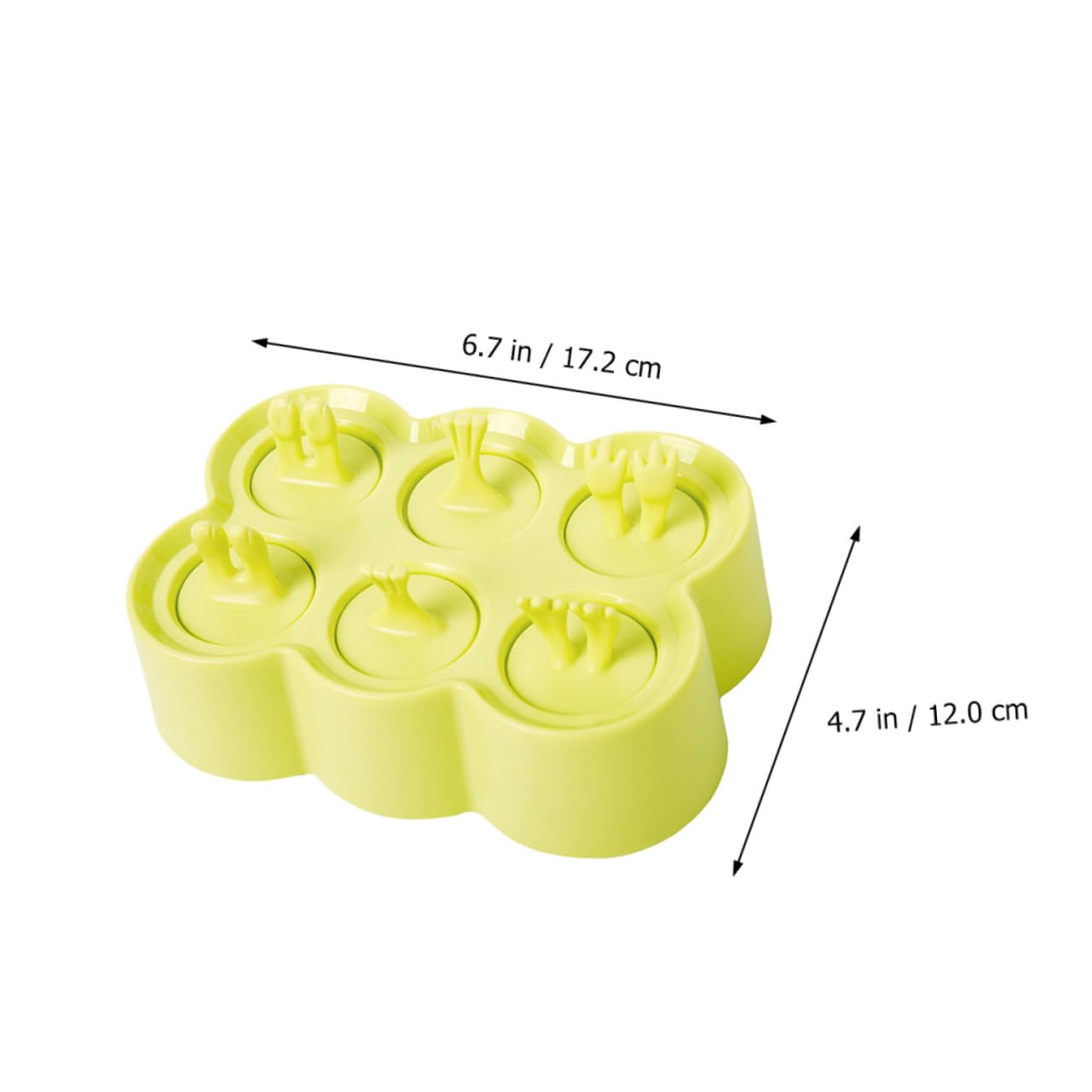 POPETPOP 4ensembles Moule à Glace Silicone Forme Animal Moules à Glaçons Été Réutilisables Pratique pour Boisson Glacée