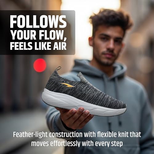 Image of ASIAN Wind Pro-10 Walking Shoes for Men | Slip-On Shoes, Lightweight & Breathable Sneakers