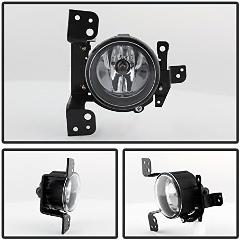 AKKON - For 2014 2015 Mit Mitsubishi Mirage Clear Lens Bumper Driving Fog Light W/Bezel + Switch
