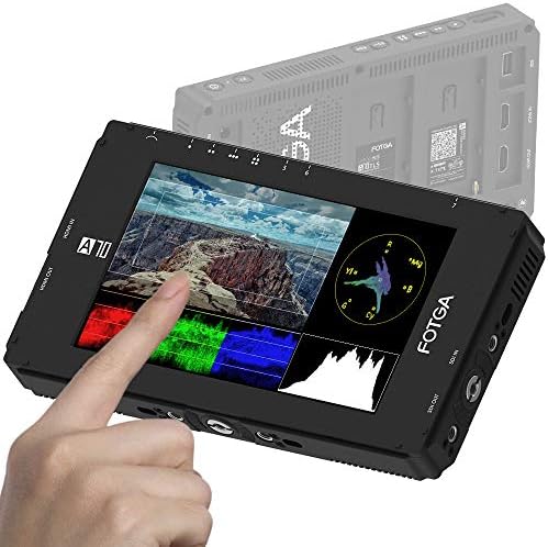 Fotga A70TLS 7 Inch FHD IPS Video On-Camera Touch Screen Field Monitor,Waveform,Vector,3D LUT, 3G SDI & HDMI 4K Input/Output,FHD,Dual Battery Plate fr DSLR Cinema Camera